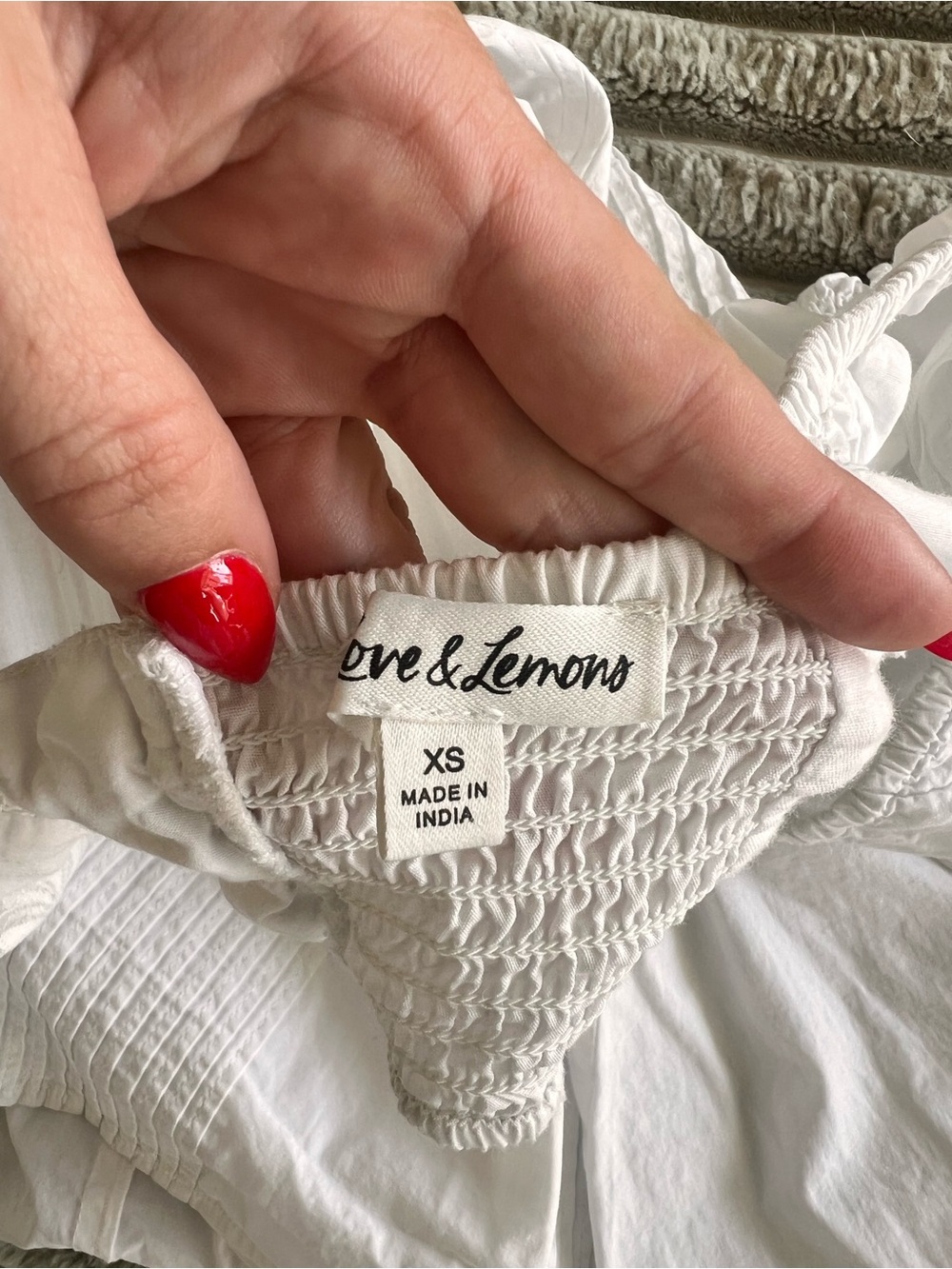 SOLD For Love & Lemons Arya Mini Dress White Size XS - Picture 11 of 12